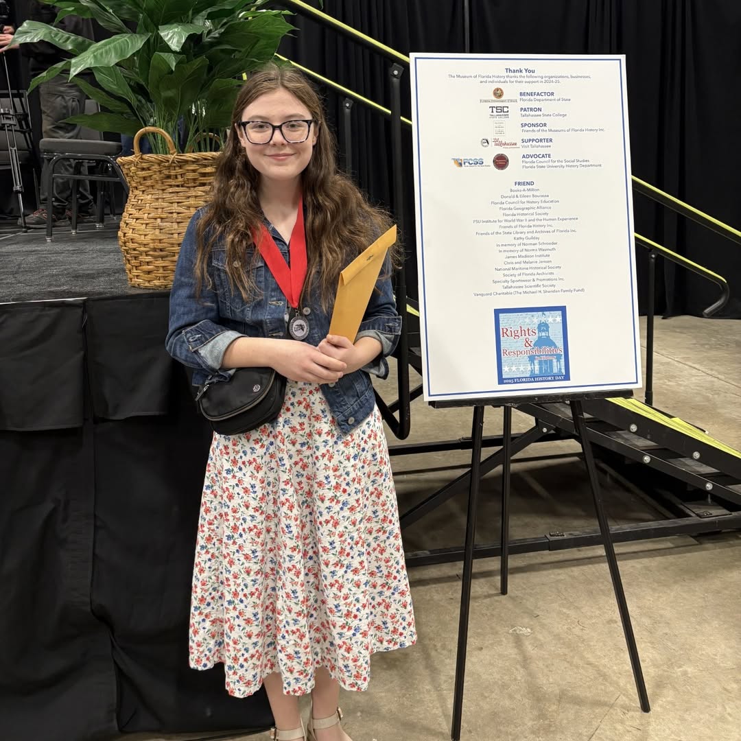 Eleanor Cronin wins 2nd Place at the State History Fair