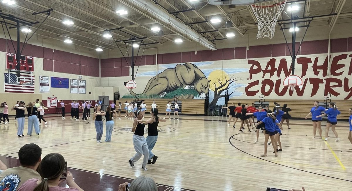 The whole dance class joined together at the end, after all the dances, and did a full group dance. They were able to showoff they can dance in a small group as well as a big group. Avery Roberson said "We were really in sync, and our lifts were good."
