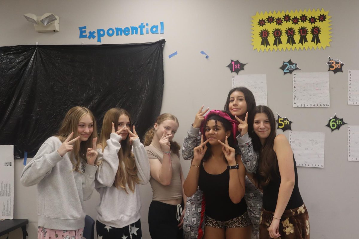 Pajama day is a great way for eighth graders to stay comfy during their exams.