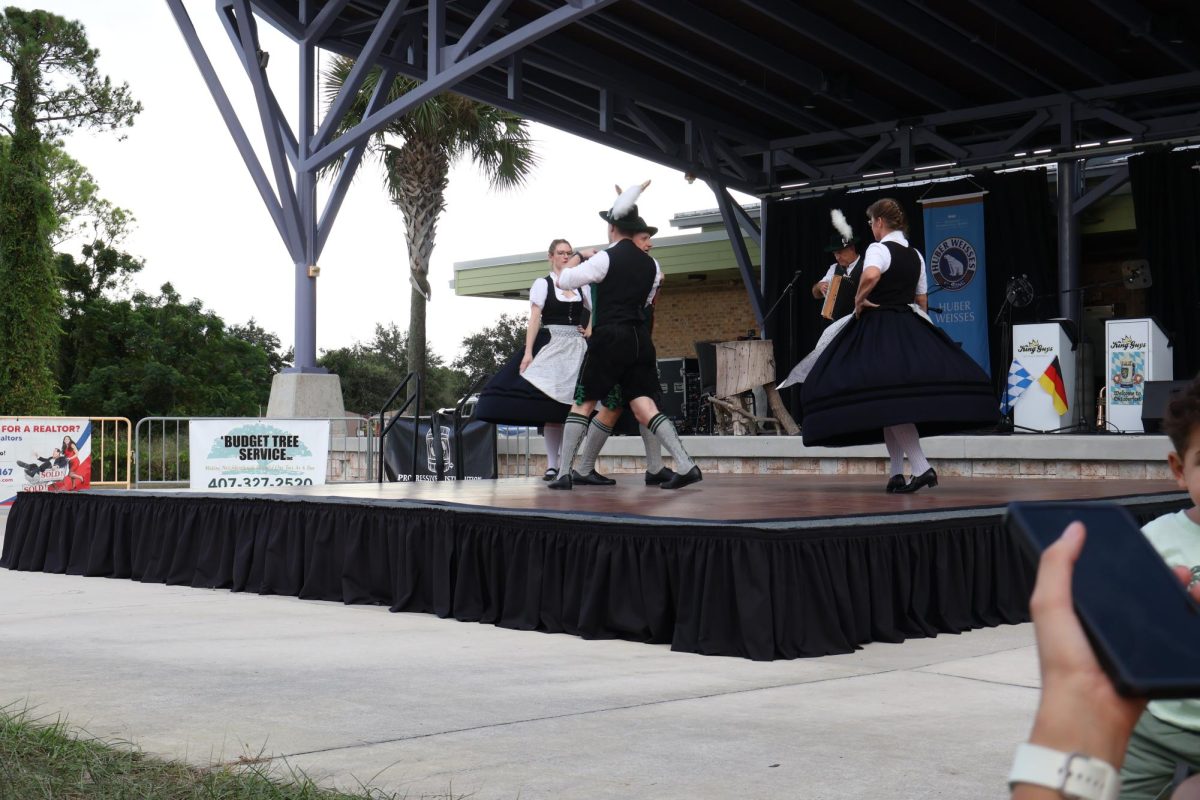 German dancers at Oviedo, Fl Oktoberfest on September 27, 2025.