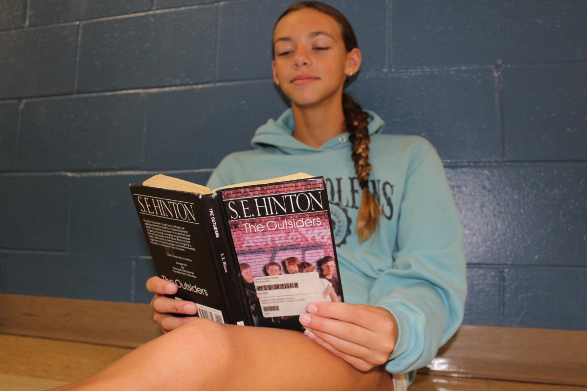 "My favorite character from The Outsiders is Johnny Cade"- Junie Densberger (7). At just 16 Johnny is a vital part of the greaser gang, and just like everyone, he has his secrets. These iconic characters have been recreated in the movie and musical and continue to wow readers and audiences in many ways. This year 7th graders are loving the book just like all the generations of 7th before them.