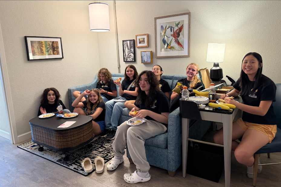 Day One of Elite Weekend where the girls were watching "20th Century Girl" on Netflix.