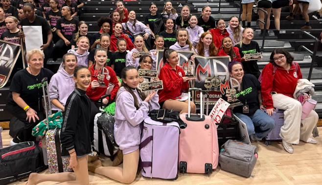 LCMS Pantherettes at the MA State Competition.