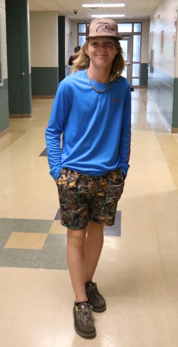 The yearbook staff asked around to what students were doing this summer and what their favorite thing to do was, Gunner Wolf says, "This summer i'm going on the river and to new smyrna beach. My favorite thing to do is go on the river." 