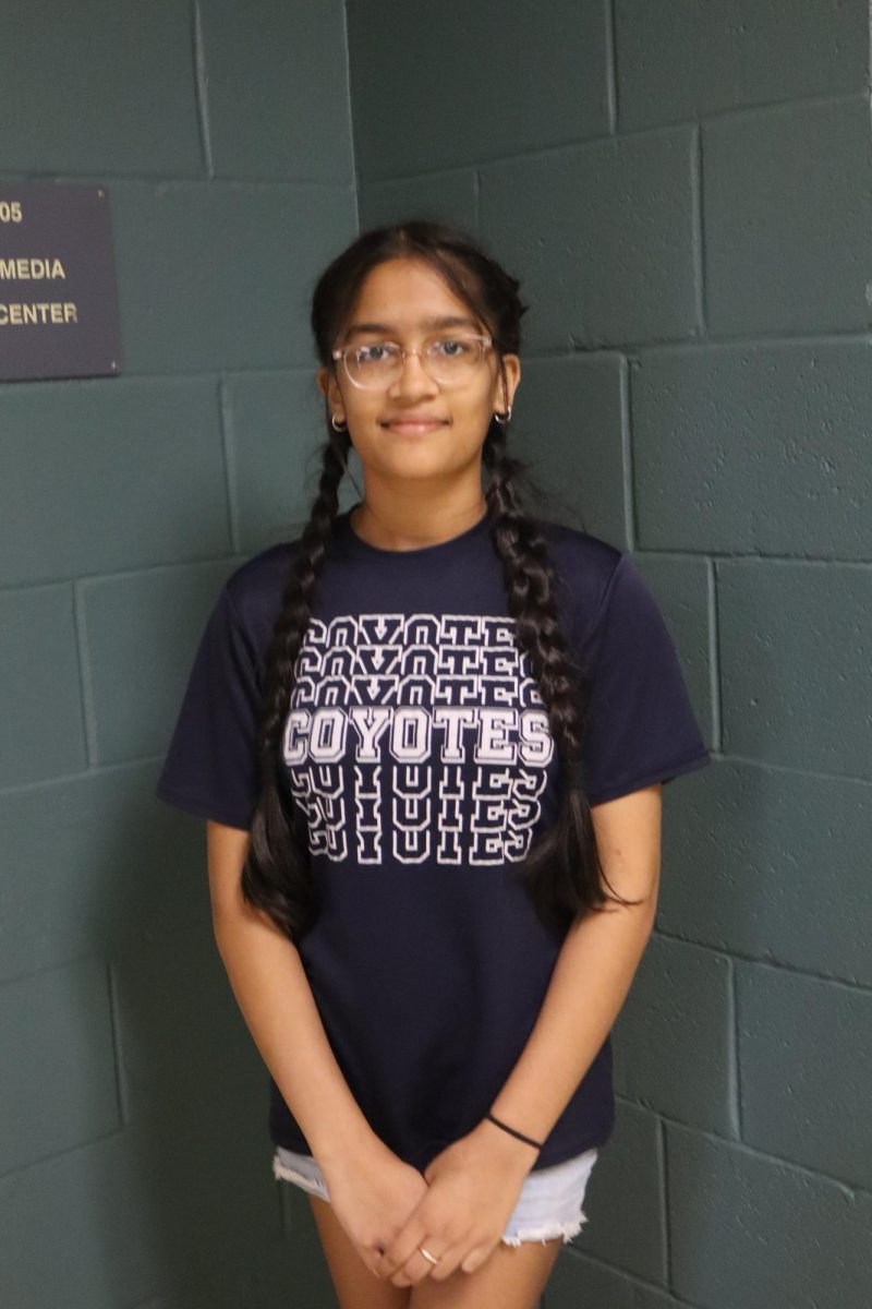 Vani Nambi (7) is looking forward to "going places" during the summer. She also had a very good school year!